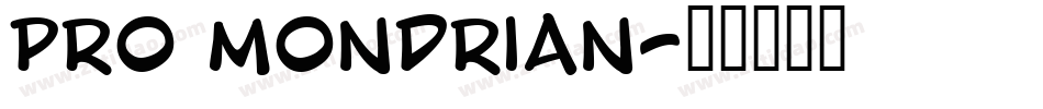 pro mondrian字体转换